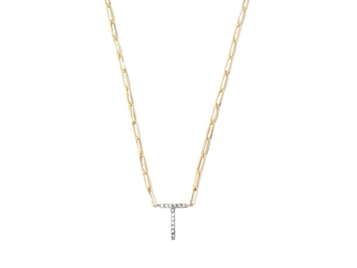 Colar Inicial Corrente Banho de Ouro 18k.