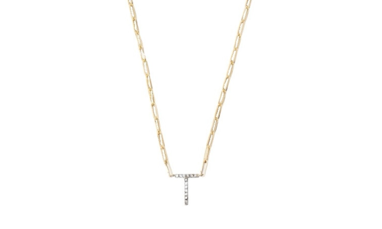 Colar Inicial Corrente Banho de Ouro 18k.